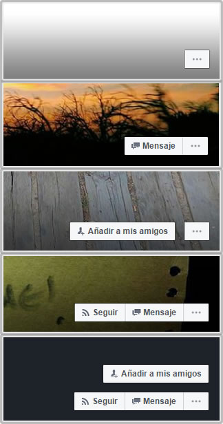 Ocultar y mostrar a los demás los botones en mi perfil de Facebook