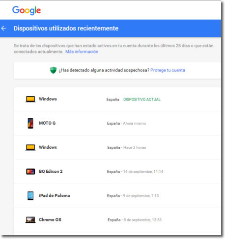 Alguien se está conectando a mi cuenta de gmail