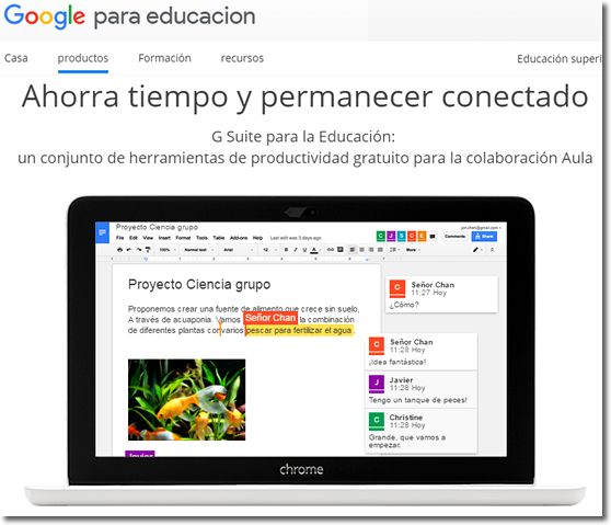 Google Suite para la educación