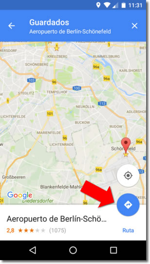 Si vas a viajar, utiliza Google Maps para guardar tus trayectos