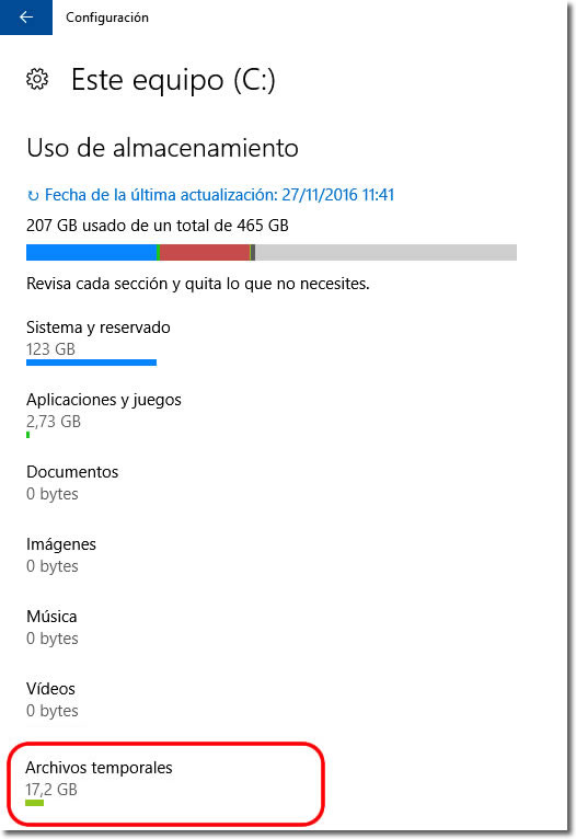 Cómo limpiar los archivos temporales en Windows 10
