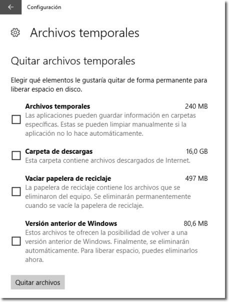 Cómo limpiar los archivos temporales en Windows 10