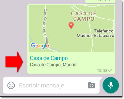 Cómo saber si es real la ubicación que me envían por Whatsapp