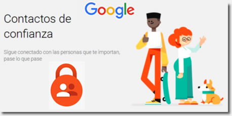 Contactos de confianza de Google, app de localización en caso de emergencia