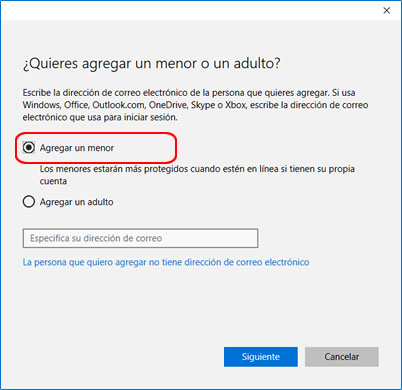 Cómo crear usuarios para niños en Windows 10