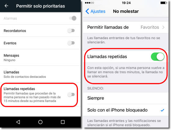La función No Molestar de los teléfonos
