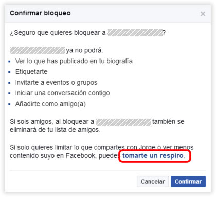 En Facebook puedes tomarte un respiro de tus amigos o de tu ex