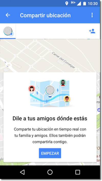 Ahora podemos compartir nuestra ubicación por Google Maps