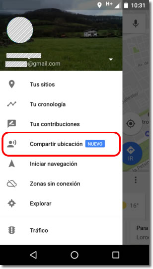 Ahora podemos compartir nuestra ubicación por Google Maps