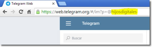 Canales de Telegram