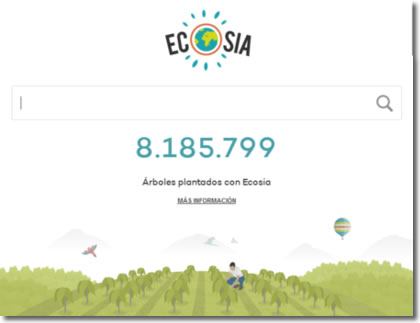 Ecosia, el buscador que se ocupa de reforestar el mundo