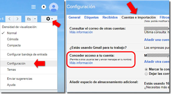 Puedes delegar tu correo Gmail para que lo gestionen otros usuarios