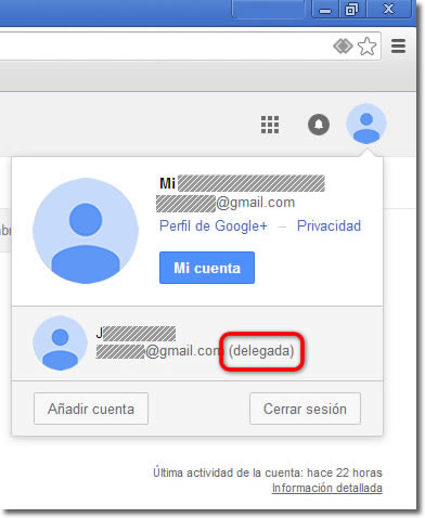 Puedes delegar tu correo Gmail para que lo gestionen otros usuarios