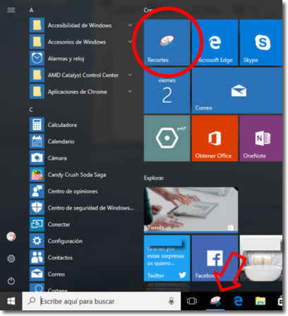 Como hacer captura de pantalla en pc windows 10