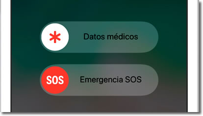 Información de emergencia en la pantalla de bloqueo de Android o iPhone