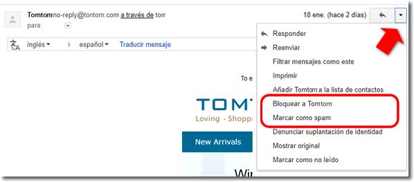 Cómo eliminar o reducir el correo no deseado o spam