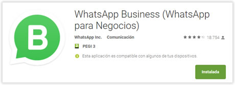 WhatsApp Business (negocios) para números móviles y fijos