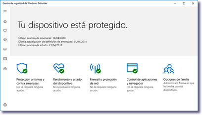 Revisa Windows Defender