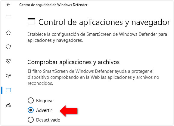 Revisa Windows Defender