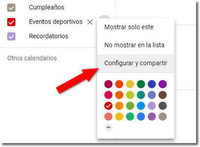 Cómo crear y compartir calendarios de Google con quien queramos