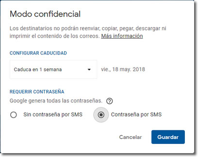 Ahora con Gmail podemos enviar correos mucho más seguros