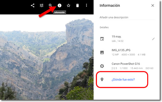 Google Fotos ya permite añadir o editar la ubicación de las fotos