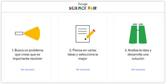 Convocada la Science Fair de Google para jóvenes 2018