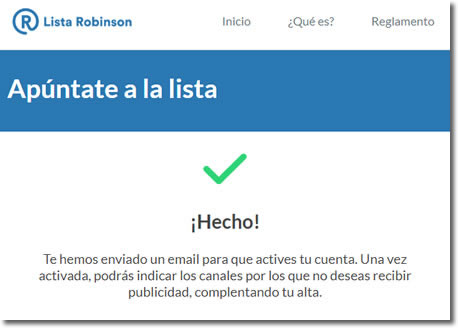 Apúntate a la Lista Robinson para evitar las molestas llamadas publicitarias