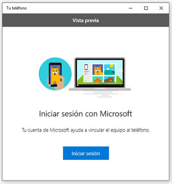 Aplicación Tu Teléfono de Windows 10