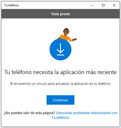 Aplicación Tu Teléfono de Windows 10