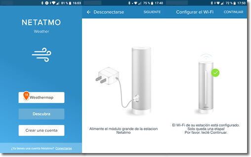 Estación meteorológica inteligente de Netatmo para interior y exterior