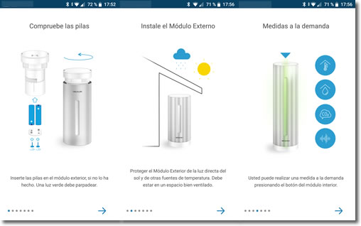 Estación meteorológica inteligente de Netatmo para interior y exterior