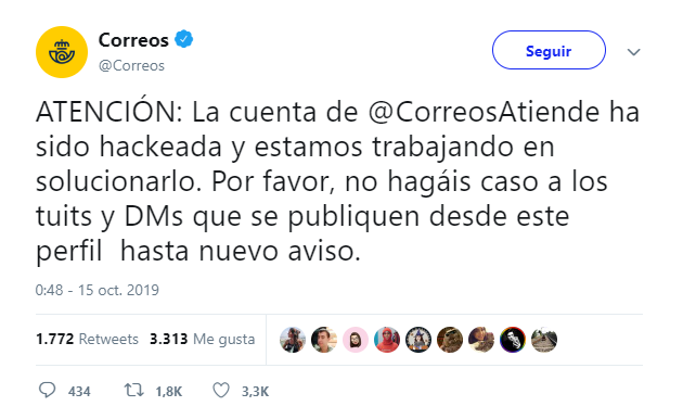 correos hackeado