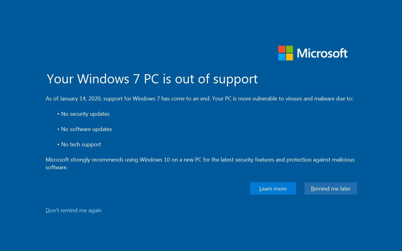 De Windows 7 A Windows 10 Windows 7 is no longer secure - Hijos Digitales