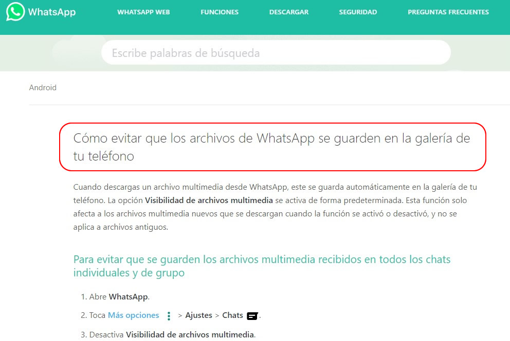 Ayuda Whatsapp