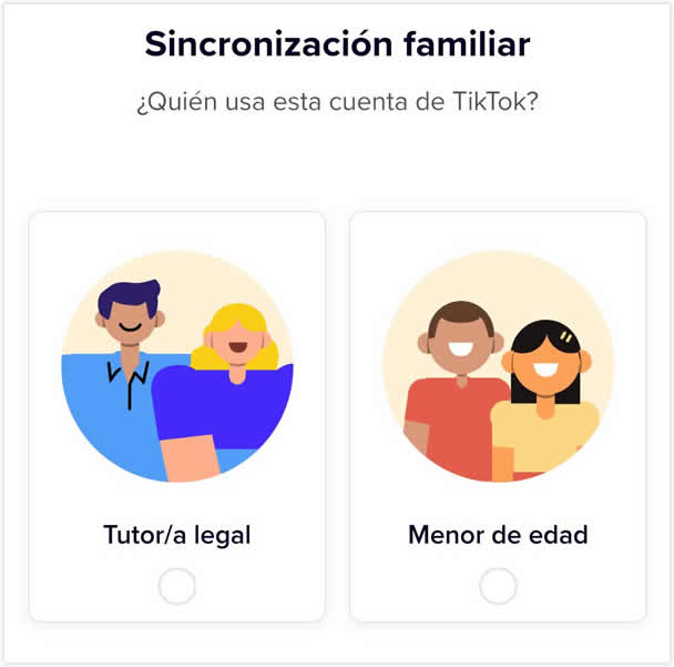 Sincronización familiar TikTok