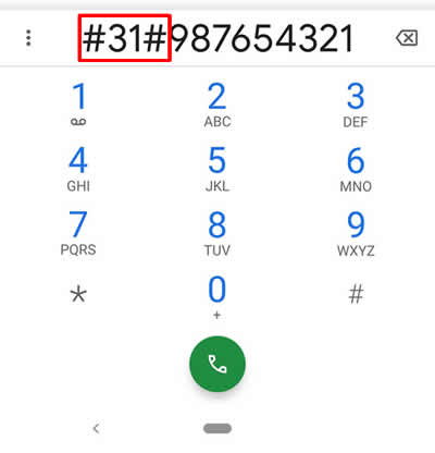 Número oculto en una llamada